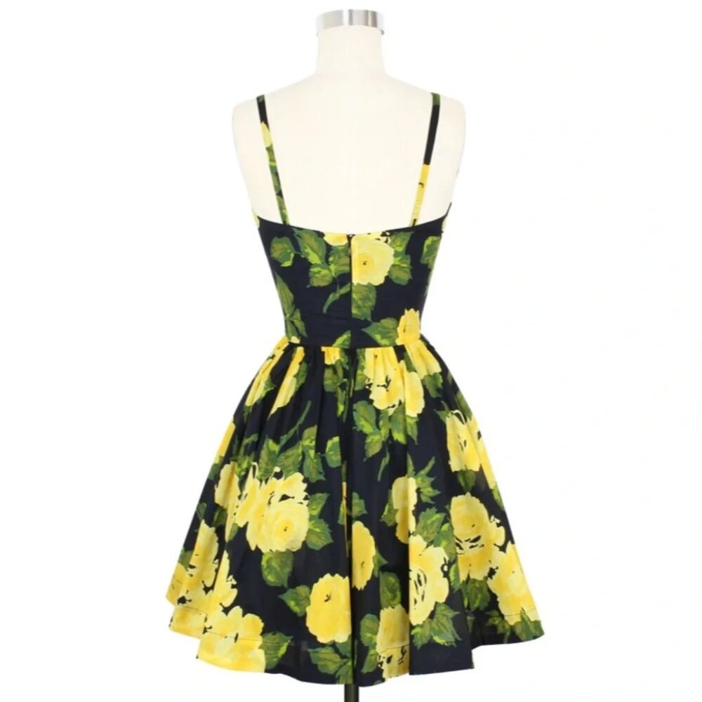 Trashy Diva 1959 yellow rose floral Ruby mini dress - Picture 5 of 8